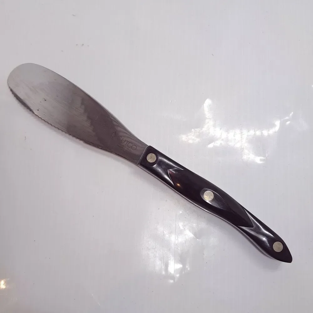CUTCO Spatula Spreader classic brown 1768 KH serrated edge tool Olean made USA
